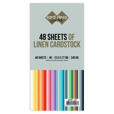 Card Deco Linen Cardstock - Jumbo Pack